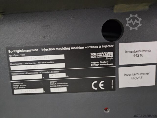 Spritzgießmaschine FERROMATIK MILACRON Elektra 180-2F