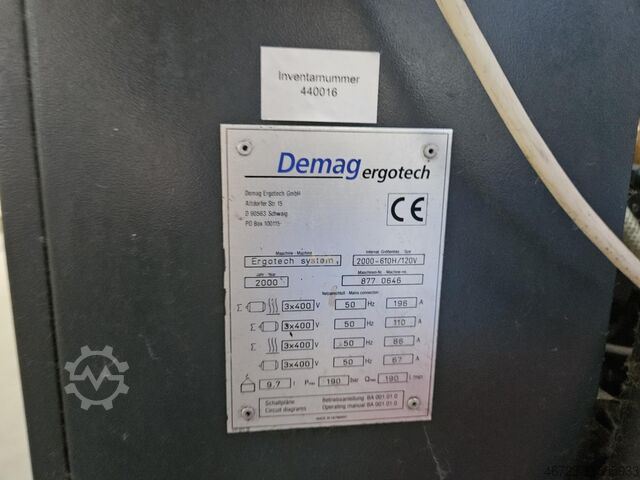 μηχανή χύτευσης με έγχυση DEMAG ergotech 200-610h/120v