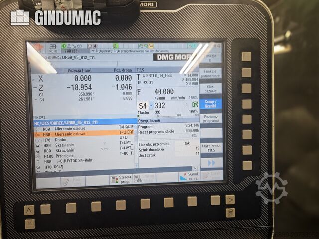 Horizontální soustruh DMG CTX 450 V3