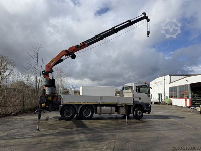 Camião de plataforma MAN Truck & Bus TGA08  TGS 26.440 6 x 4 BL mit Kran PK53002
