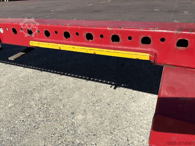 Swap body with flatbed Krone 7,45m BDF Baustoff Multilockrahmen