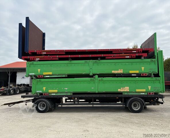 Swap body Krone Baustoff 7,45m Zurringe Bordwände Türen