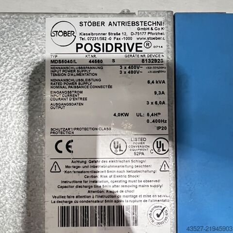 Ηλεκτρονικά / έλεγχοι PLC STÖBER MDS5040A/L