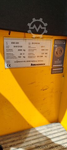 Wózki paletowe z miejscem siedzącym Jungheinrich ESE220 2400mm