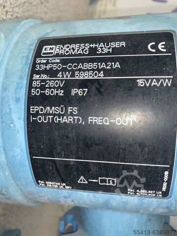 Stroommeter Endress+Hauser PROMAG 33H