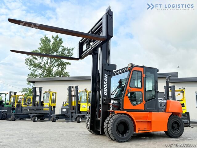 4-wheel forklift DOOSAN 70 / DUPLEX / FORK 2500MM / POSITIONER
