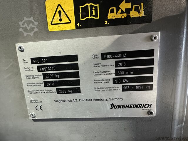Vysokozdvižný vozík Jungheinrich EFG 320