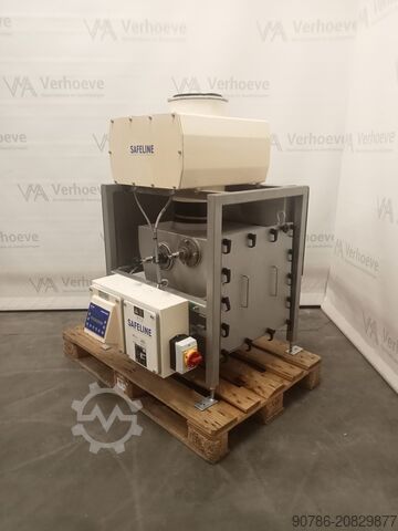 Safe line detetor de metais de passagem com válvula de rejeição em aço inoxidável Safe Line 