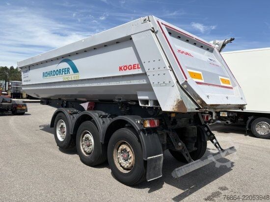 Kiperska poluprikolica KöGEL SKM24 HARDOX STAHL- KIPPMULDE 24M³, LIFTACHSE, ROLLPLANE