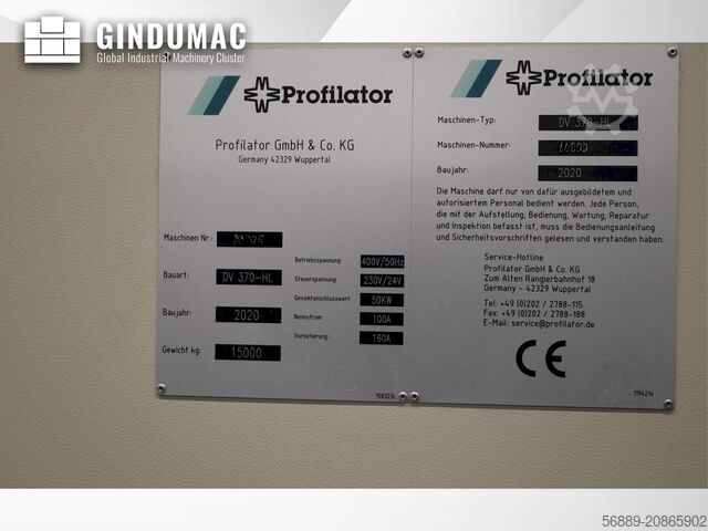 Werkzeugmaschine PROFILATOR DV370-HL-05
