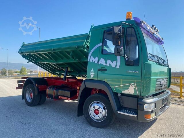 Driezijdige kipper bestelwagen MAN LE-C 8.220 7.5t AHK Maul Diff Sperre