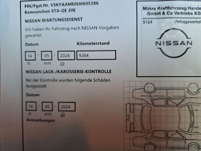 Dobozos furgon NISSAN e-NV200 TüvNeu Sitzh. Kamera AHK Klima 40kWh