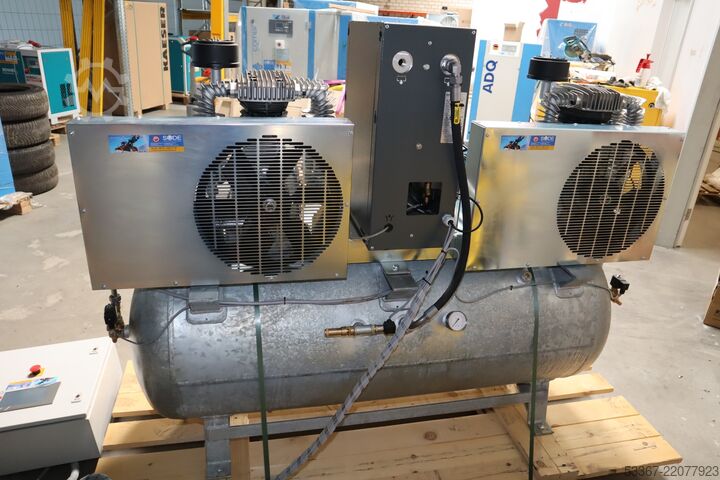 8 kW zuigercompressor, 500 liter ketel Renner RIKO 1400/500 M-KT