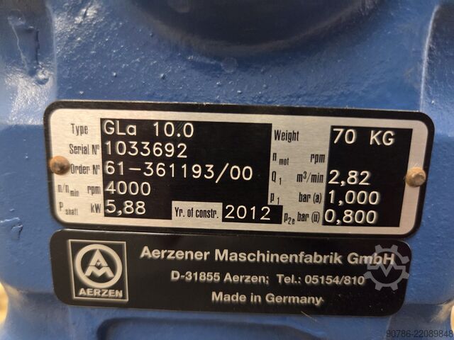 Aerzen duvaljka GMA GLA GM3S Van Aerzen 