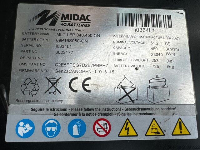 3 kerekű targonca DOOSAN B15T-7/2021y./ Lithium battery/New price