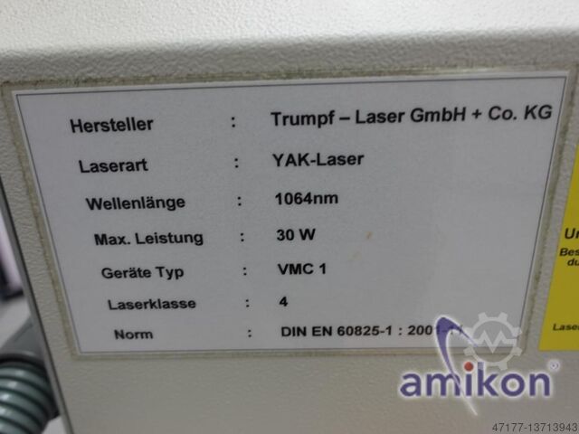 Láser compacto Vectormark Trumpf VMc 1 Laser 2490 HSR 10