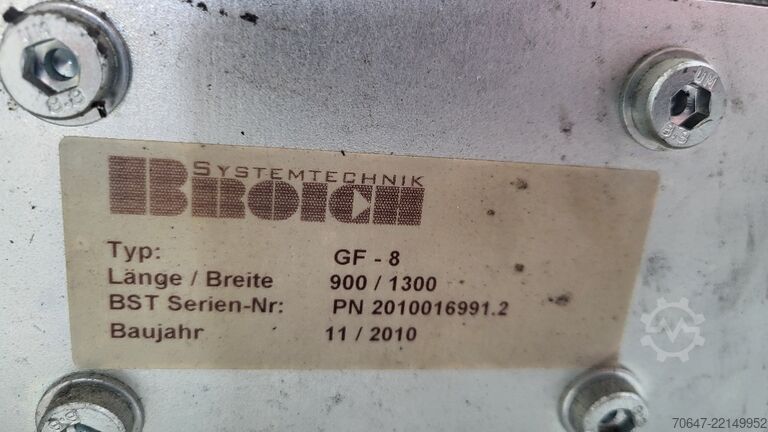 Cinta transportadora - 2 unidades BROICH SYSTEMTECHNIK GF - 8