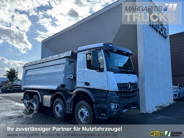 Kiepwagen MERCEDES-BENZ 4145K 8x4 E6 GSR/Ret/MeillerP436 18m3 elek Plane