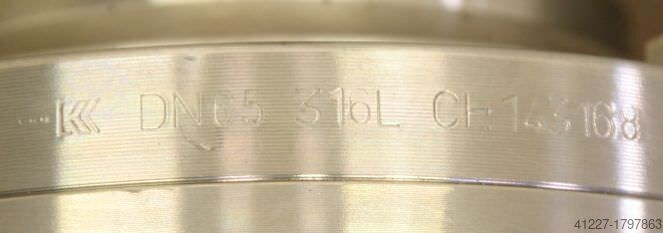 Scheibenventil DN65 Kieselmann pneumatischer Antrieb