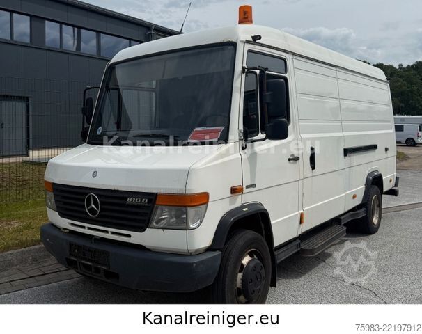 Camión cisterna de vacío MERCEDES-BENZ Vario 816 D - Müller Einbauspüler 7,5t
