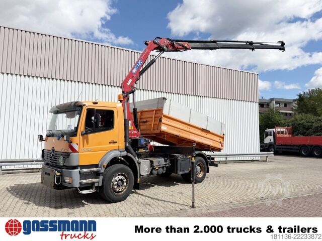 Kiepwagen Mercedes-Benz Atego 1828 K 4x2, Winterdienstausstattung, Kran