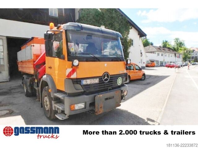Kiepwagen Mercedes-Benz Atego 1828 K 4x2, Winterdienstausstattung, Kran