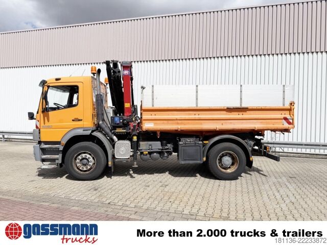 Wywrotka Mercedes-Benz Atego 1828 K 4x2, Winterdienstausstattung, Kran