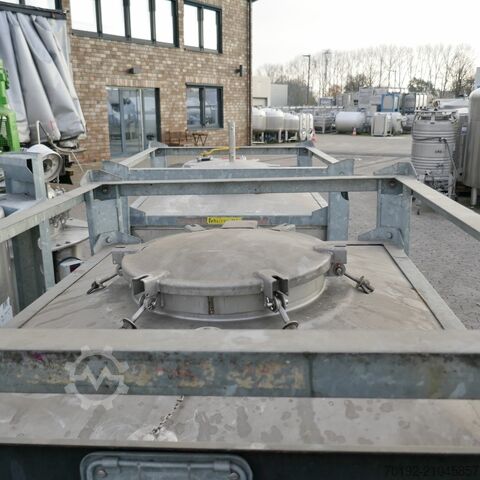 1050 liters IBC-beholder i V4A rustfrit stål Waldner 9380