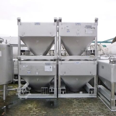 2000 liter Matcon bulkcontainer gemaakt van V4A  9364