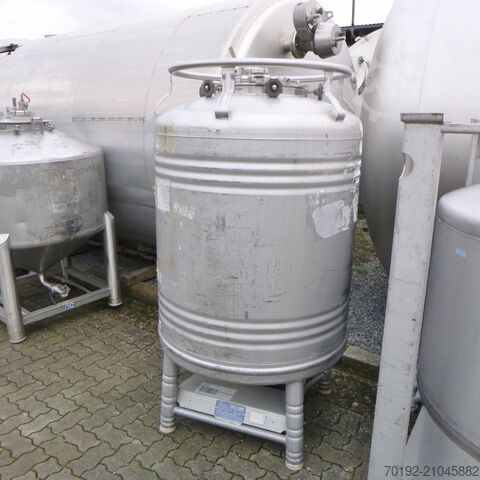 1000 liter drukhouder gemaakt van V4A Stöcklin 9363
