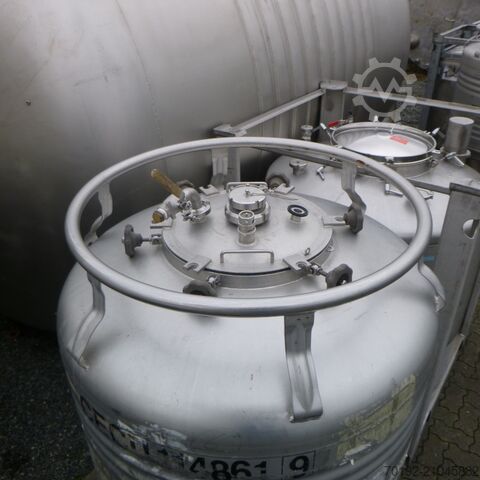 1000 liter drukhouder gemaakt van V4A Stöcklin 9363