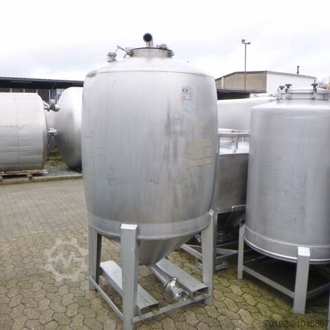 1100 liter drukcontainer van V4A  9361