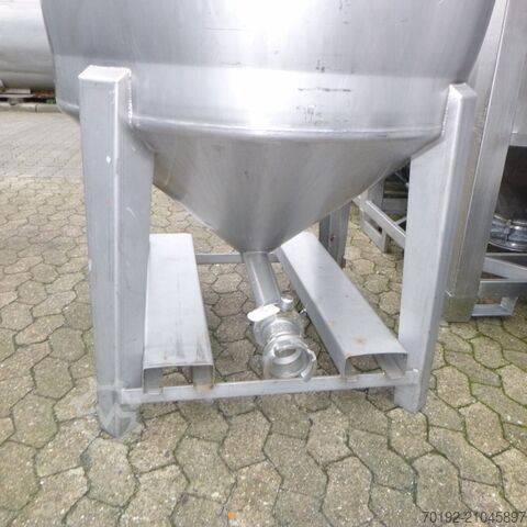 1100 liter drukcontainer van V4A  9361
