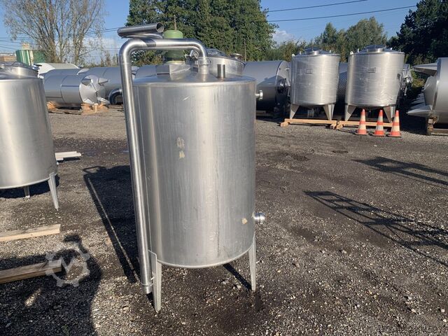 850 liter roertank met propellerroerwerk van V2A roestvrij staal  S16302