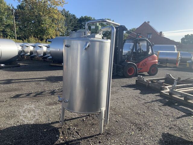 850 liter roertank met propellerroerwerk van V2A roestvrij staal  S16302