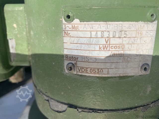 850 liter roertank met propellerroerwerk van V2A roestvrij staal  S16302