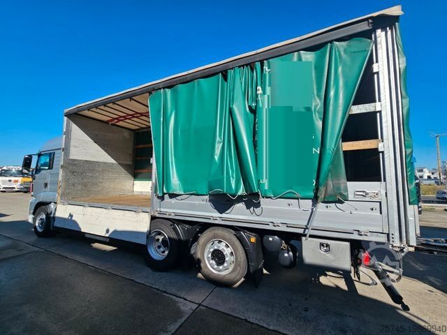 LKW mit Pritsche & Plane MAN TGS 26.460 * GESAMTZUG *  VOLLLUFT * LIFT * ACC