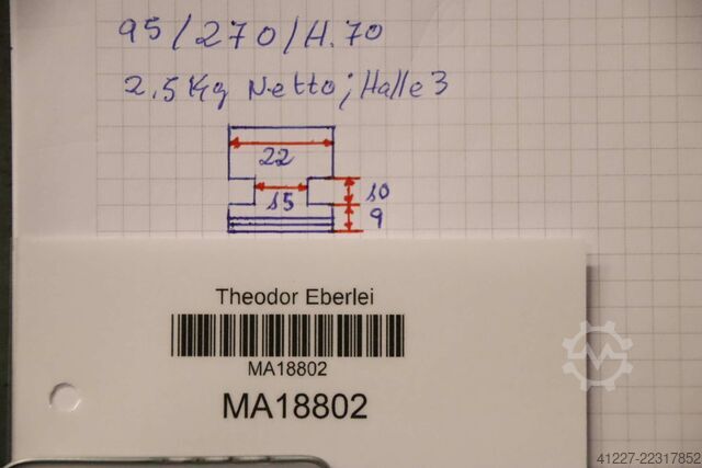 Mordazas intercambiables Forkardt Breite 22 mm  schrägverzahnt
