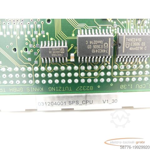 Component  SONPLAS  SPS_CPU V1_30 Steuerungskarte