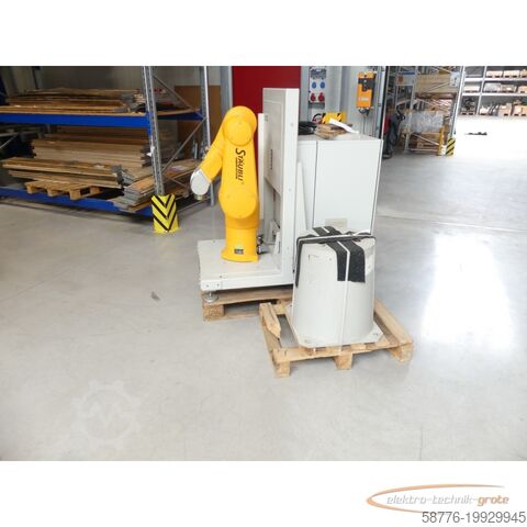 Komponens  Stäubli TX90 industrieller Roboterarm mit kompletter Steuerung und Bedienpanel