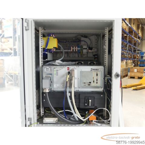 Komponens  Stäubli TX90 industrieller Roboterarm mit kompletter Steuerung und Bedienpanel