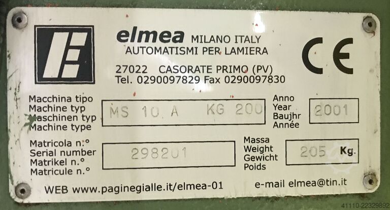 Desenrollador de fleje ELMEA MS 10A