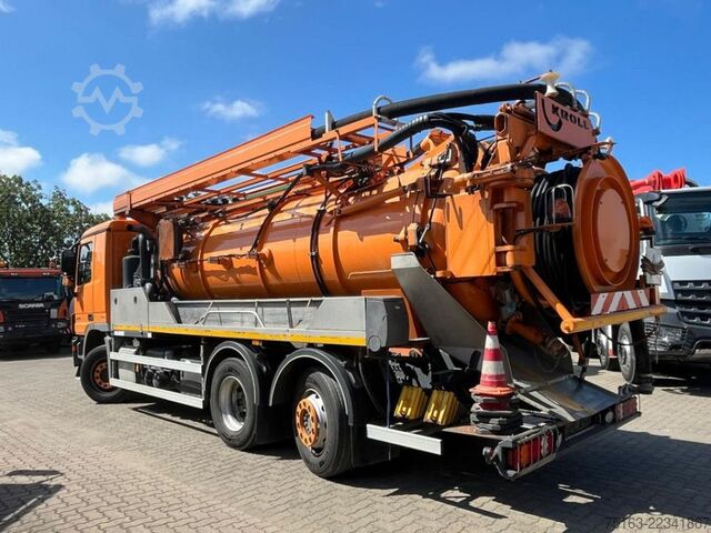 Vacuum tank truck MERCEDES-BENZ Actros 2536 L 6x2 Saug + Spülwagen Kroll Kombi