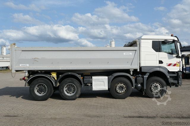Třístranný sklápěč MAN 41.470 TGS 8x4, Bordmatik, Anbauplatte, Kombitür