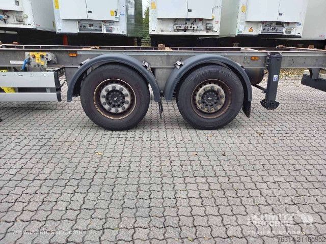 Cserélhető alvázas pótkocsi Schmitz Cargobull Zentralachsanhänger Wechselfahrgestell Standard