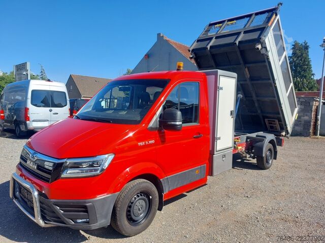 Driezijdige kipper bestelwagen MAN TGE 3.180 AUTOMAAT 3-Kipper