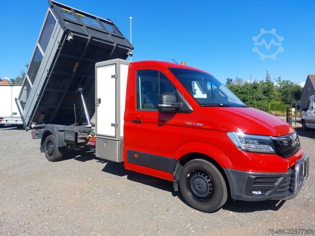 Driezijdige kipper bestelwagen MAN TGE 3.180 AUTOMAAT 3-Kipper