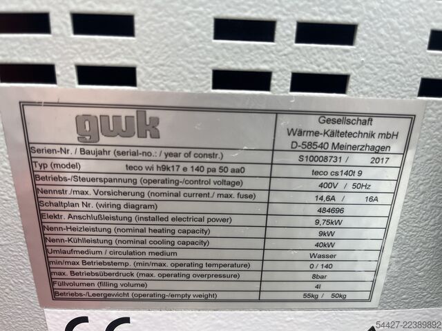 Jednotka regulace teploty GWK teco cs 140e