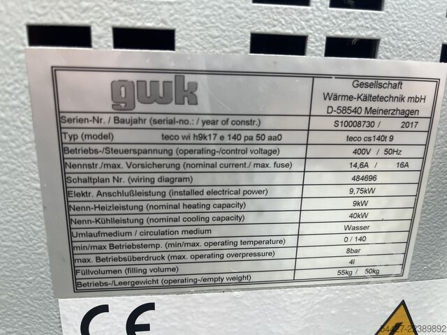 Jednotka regulace teploty GWK teco cs 140e
