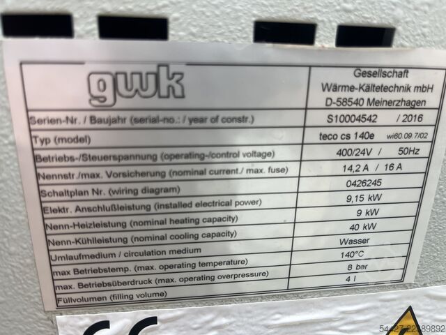 Jednotka regulace teploty GWK teco cs 140e